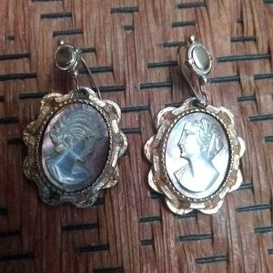 Vintage cameo earrings